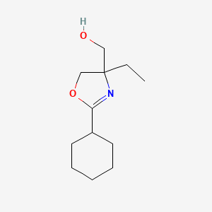 (2-Cyclohexyl-4-ethyl-4,5-dihydro-1,3-oxazol-4-yl)methanol