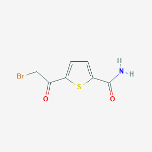 molecular formula C7H6BrNO2S B1288486 5-(溴代乙酰)噻吩-2-甲酰胺 CAS No. 68257-90-9