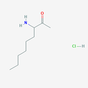 molecular formula C9H20ClNO B1288487 3-Aminononan-2-one hydrochloride CAS No. 51714-08-0