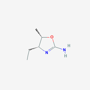 molecular formula C6H12N2O B12884878 (4R,5S)-4-Ethyl-5-methyl-4,5-dihydrooxazol-2-amine 