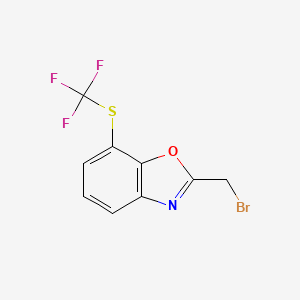 2-(Bromomethyl)-7-(trifluoromethylthio)benzo[d]oxazole