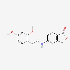 5-{[2-(2,4-Dimethoxyphenyl)ethyl]amino}-2-benzofuran-1(3H)-one