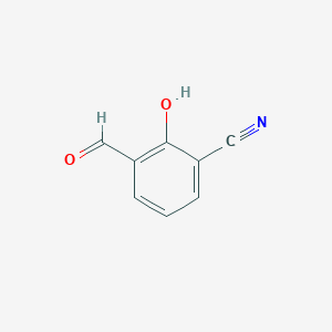 molecular formula C8H5NO2 B1288492 3-Formyl-2-hydroxybenzonitrile CAS No. 858478-91-8