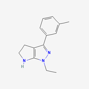 1-Ethyl-3-(m-tolyl)-1,4,5,6-tetrahydropyrrolo[2,3-c]pyrazole