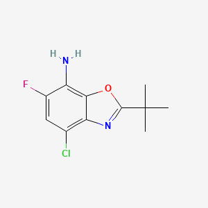 2-tert-Butyl-4-chloro-6-fluoro-1,3-benzoxazol-7-amine