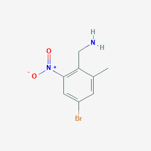 (4-Bromo-2-methyl-6-nitrophenyl)methanamine