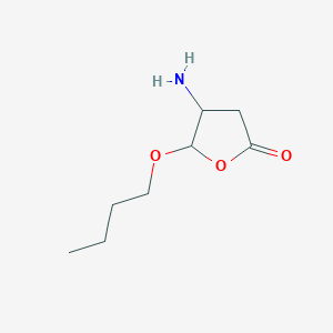 molecular formula C8H15NO3 B12884989 4-Amino-5-butoxydihydrofuran-2(3H)-one 