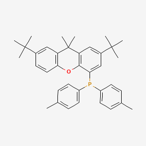 molecular formula C37H43OP B12884997 (2,7-Di-tert-butyl-9,9-dimethyl-9H-xanthen-4-yl)di-p-tolylphosphine 