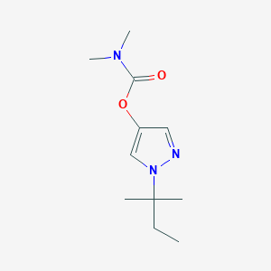 molecular formula C11H19N3O2 B12885047 1-(tert-pentyl)-1H-pyrazol-4-yl dimethylcarbamate CAS No. 88558-99-0