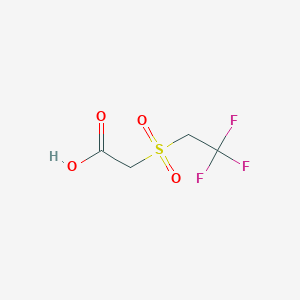 molecular formula C4H5F3O4S B1288505 2-(2,2,2-Trifluoroethanesulfonyl)acetic acid CAS No. 57008-25-0