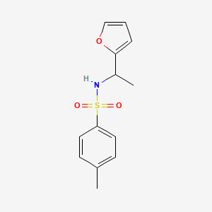 molecular formula C13H15NO3S B12885066 N-(1-(Furan-2-yl)ethyl)-4-methylbenzenesulfonamide 