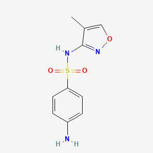 4-Amino-N-(4-methyl-1,2-oxazol-3-yl)benzene-1-sulfonamide