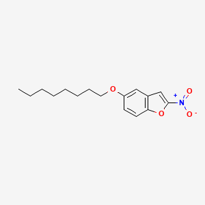 molecular formula C16H21NO4 B12885071 2-Nitro-5-(octyloxy)-1-benzofuran CAS No. 56897-19-9