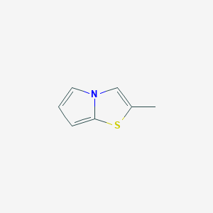 molecular formula C7H7NS B12885084 2-Methylpyrrolo[2,1-b]thiazole 