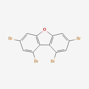 molecular formula C12H4Br4O B12885108 1,3,7,9-Tetrabromo-dibenzofuran CAS No. 617707-80-9