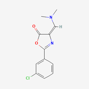 molecular formula C12H11ClN2O2 B12885156 2-(3-Chlorophenyl)-4-((dimethylamino)methylene)oxazol-5(4H)-one 