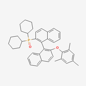 (1R)-Dicyclohexyl(2'-(mesityloxy)-[1,1'-binaphthalen]-2-yl)phosphine oxide