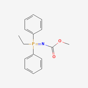 molecular formula C16H18NO2P B12885177 Methyl [ethyl(diphenyl)-lambda~5~-phosphanylidene]carbamate CAS No. 127802-82-8