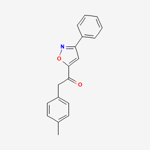 2-(4-Methylphenyl)-1-(3-phenyl-1,2-oxazol-5-yl)ethan-1-one