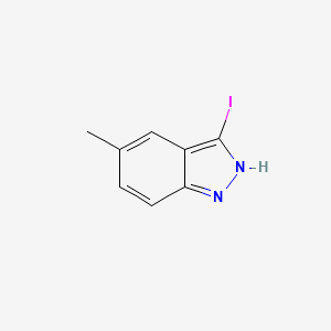 molecular formula C8H7IN2 B1288521 3-碘-5-甲基-1H-吲唑 CAS No. 885518-92-3