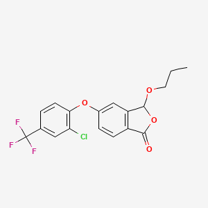 1(3H)-Isobenzofuranone, 5-(2-chloro-4-(trifluoromethyl)phenoxy)-3-propoxy-