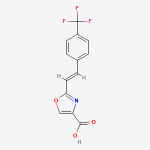 2-(4-(Trifluoromethyl)styryl)oxazole-4-carboxylic acid