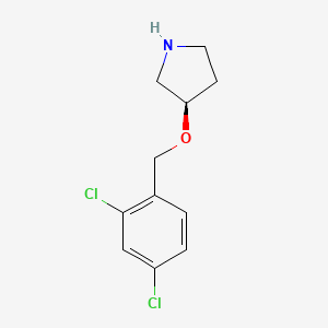 molecular formula C11H13Cl2NO B12885348 (R)-3-((2,4-Dichlorobenzyl)oxy)pyrrolidine 