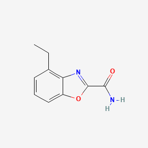 molecular formula C10H10N2O2 B12885374 4-Ethylbenzo[d]oxazole-2-carboxamide 