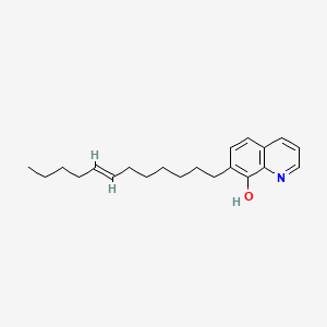 molecular formula C21H29NO B12885389 7-(7-Dodecenyl)quinolin-8-ol CAS No. 94087-19-1