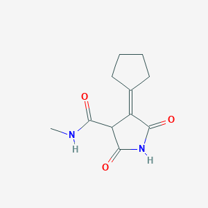 4-Cyclopentylidene-n-methyl-2,5-dioxopyrrolidine-3-carboxamide