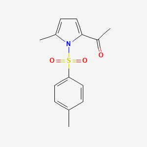 molecular formula C14H15NO3S B12885410 1-[5-Methyl-1-(4-methylbenzene-1-sulfonyl)-1H-pyrrol-2-yl]ethan-1-one CAS No. 827024-05-5