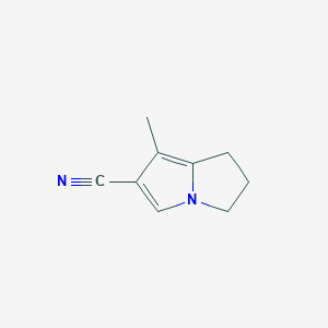 7-Methyl-2,3-dihydro-1H-pyrrolizine-6-carbonitrile