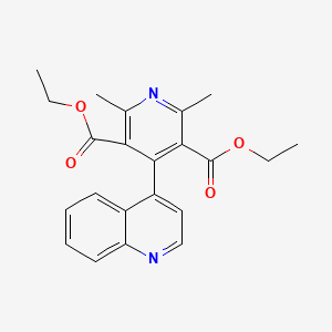 Diethyl 2,6-dimethyl-4-(quinolin-4-yl)pyridine-3,5-dicarboxylate