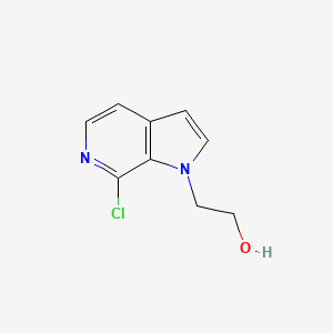 molecular formula C9H9ClN2O B12885442 2-(7-Chloro-1H-pyrrolo[2,3-c]pyridin-1-yl)ethanol 