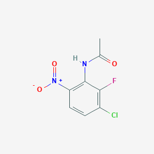 molecular formula C8H6ClFN2O3 B12885460 N-(3-Chloro-2-fluoro-6-nitrophenyl)acetamide 