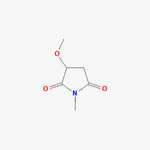 molecular formula C6H9NO3 B12885536 3-Methoxy-1-methylpyrrolidine-2,5-dione CAS No. 922528-52-7