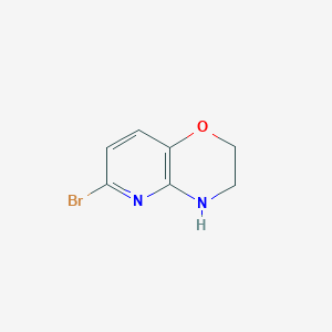 molecular formula C7H7BrN2O B1288554 6-Bromo-3,4-dihydro-2H-pyrido[3,2-b][1,4]oxazine CAS No. 959992-62-2