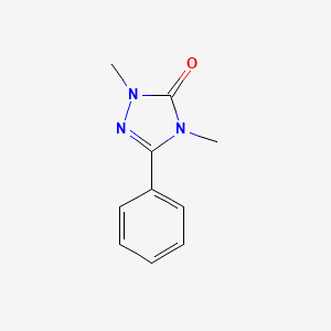 molecular formula C10H11N3O B12885551 3H-1,2,4-Triazol-3-one, 2,4-dihydro-2,4-dimethyl-5-phenyl- CAS No. 944-91-2