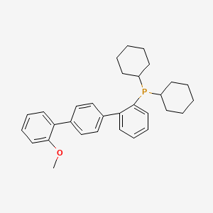 molecular formula C31H37OP B12885553 dicyclohexyl-[2-[4-(2-methoxyphenyl)phenyl]phenyl]phosphane 