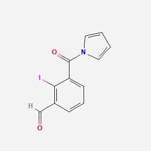 2-Iodo-3-(1H-pyrrole-1-carbonyl)benzaldehyde