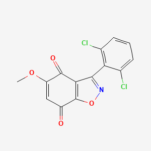 3-(2,6-Dichlorophenyl)-5-methoxy-1,2-benzoxazole-4,7-dione