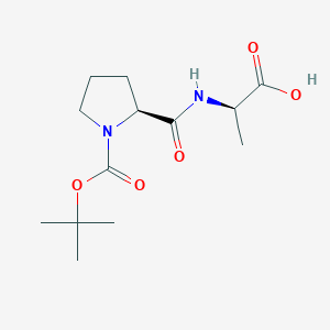 (2R)-2-[[(2S)-1-[(2-methylpropan-2-yl)oxycarbonyl]pyrrolidine-2-carbonyl]amino]propanoic acid