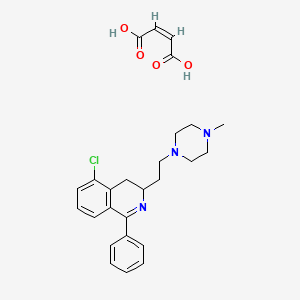 5-Chloro-3-(2-(4-methylpiperazin-1-yl)ethyl)-1-phenyl-3,4-dihydroisoquinoline maleate