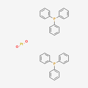 molecular formula C36H30O2P2Pt B12885626 Dioxobis(triphenylphosphine)platinum CAS No. 15614-67-2