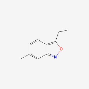 molecular formula C10H11NO B12885648 3-Ethyl-6-methylbenzo[c]isoxazole 