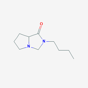 molecular formula C10H18N2O B12885656 2-Butylhexahydro-1H-pyrrolo[1,2-c]imidazol-1-one 