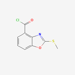 2-(Methylthio)benzo[d]oxazole-4-carbonyl chloride