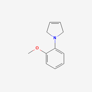 molecular formula C11H13NO B12885724 1-(2-Methoxyphenyl)-2,5-dihydro-1h-pyrrole 