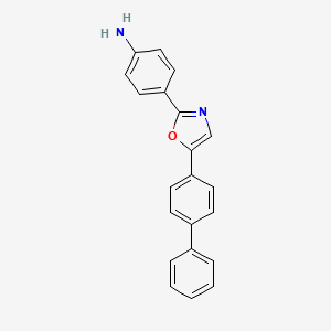 4-[5-([1,1'-Biphenyl]-4-yl)-1,3-oxazol-2-yl]aniline