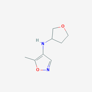 molecular formula C8H12N2O2 B12885755 5-Methyl-N-(tetrahydrofuran-3-yl)isoxazol-4-amine 